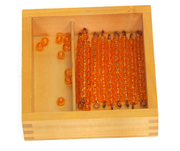 Montessori Educational toys-Bead Bars for Ten Board with Box 